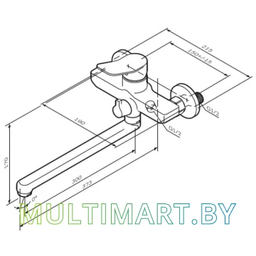 Смеситель AM.PM X-Joy F85A90000 картинка 6